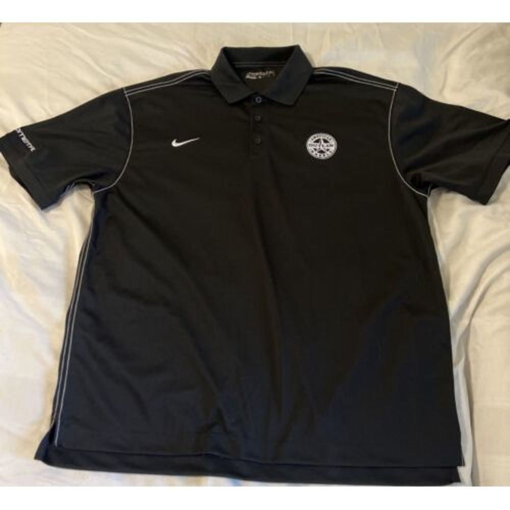 Nike Golf DRI-FIT Embroidered American Outlaw Wheels Black‎ White Stitch XL